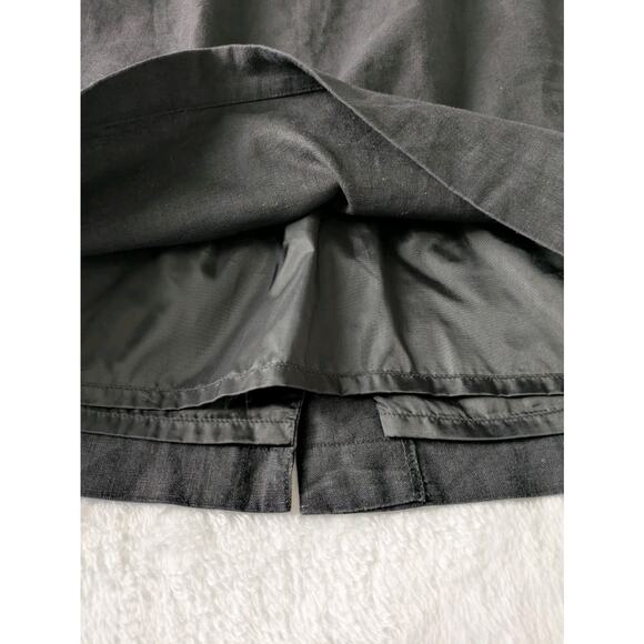 JRT Skirt Womens‎ 10 Black Linen Cotton Lined Skirt Vintage Classic Officecore - Picture 7 of 7